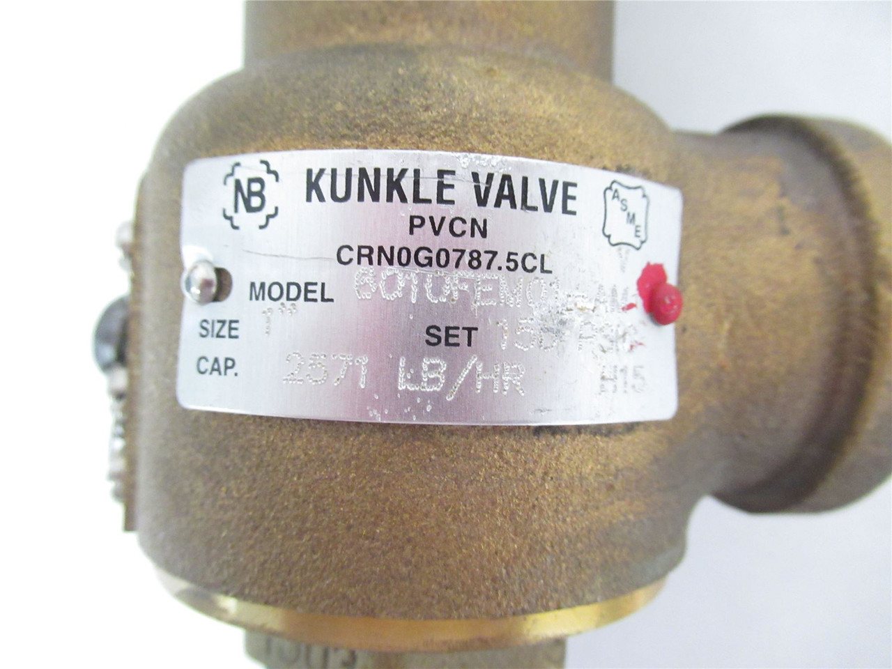Kunkle 6010FEM01-AM-150; Steam Relief Valve 1" 150 PSI