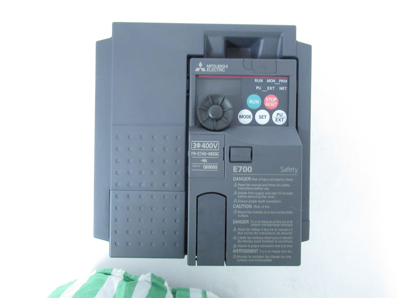 Mitsubishi FR-E740-095SC-NA; ACdrive 10HP; 480VAC; 3 phase