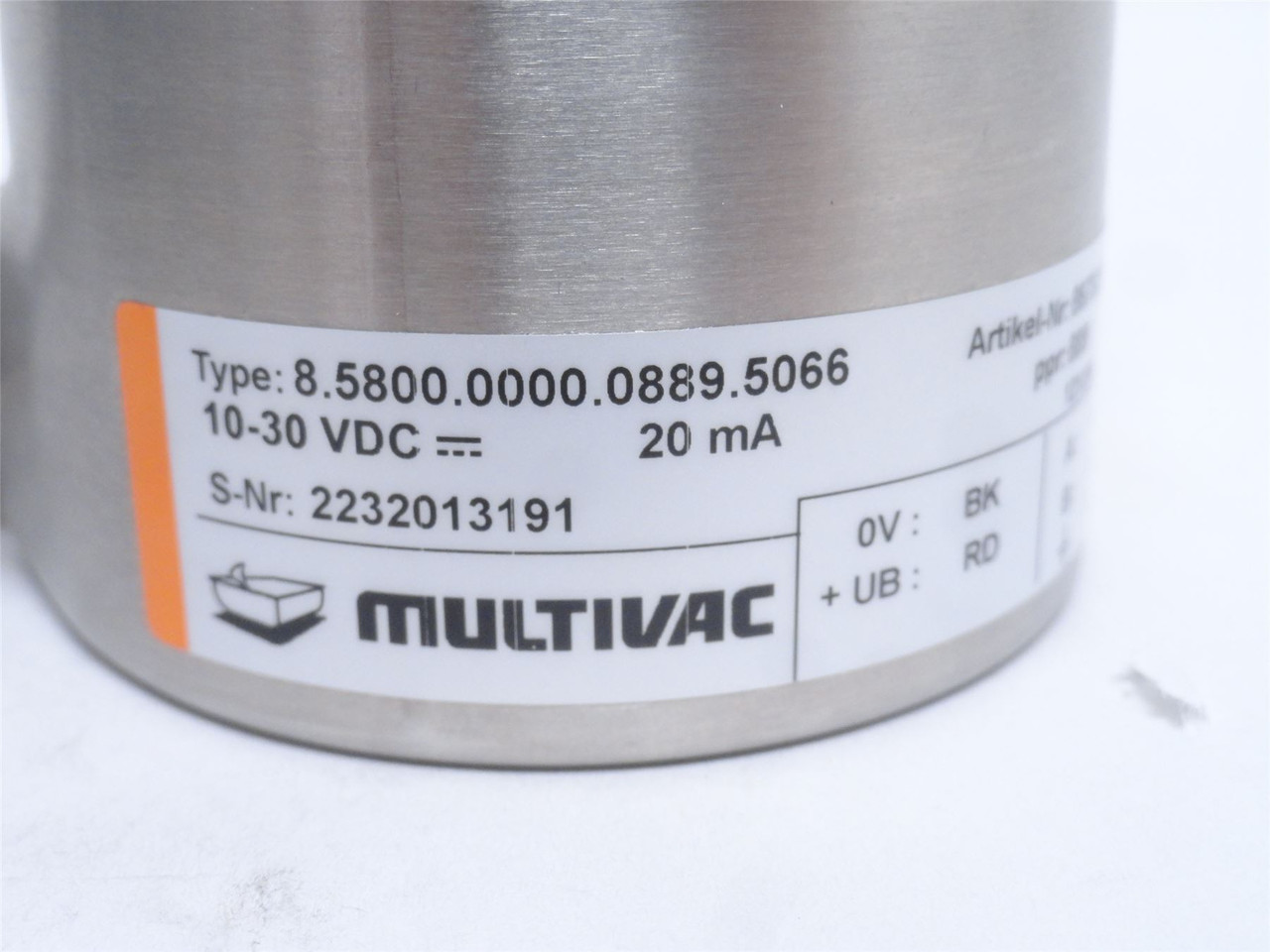 Multivac 8.5800.0000.0889.5066; Wired Encoder; 10-30VDC; 20mA