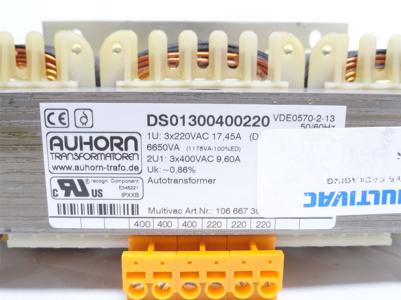 AUHORN DS01300400220; Power Transformer; 6650Va; 220/400VAC