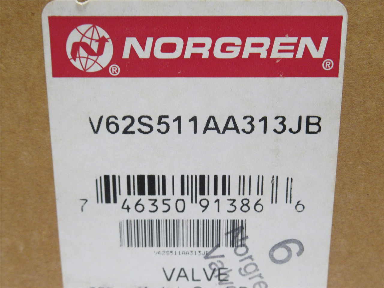 Norgren V62S511AA313JB; Inline Solenoid Valve; 145PSIG; 24VDC