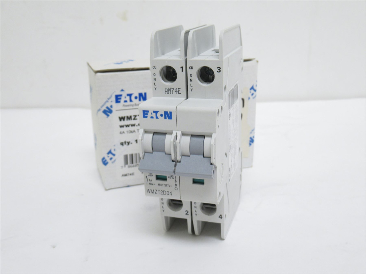 Eaton WMZT2D04; Circuit Breaker; 4A; 577/480VAC; 2P