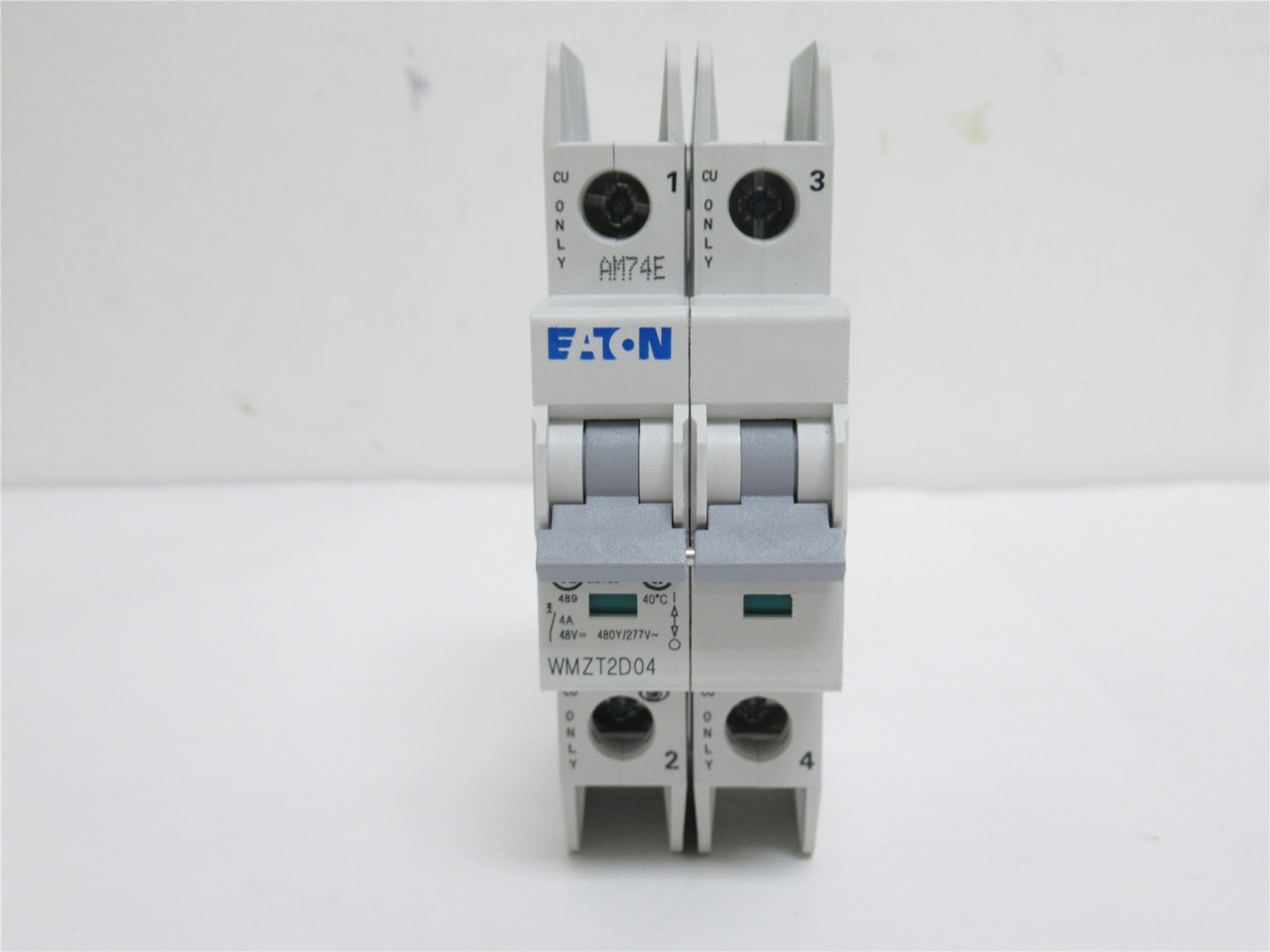 Eaton WMZT2D04; Circuit Breaker; 4A; 577/480VAC; 2P