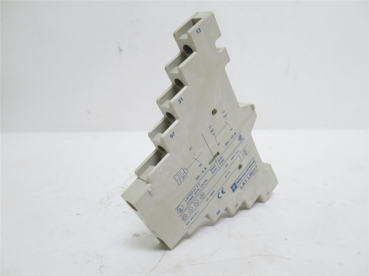 Telemecanique LA1LB017; Aux Contact Block; 10A; 690VAC