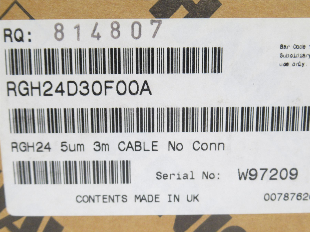 Renishaw RGH24D30F00A; Optical Linear Encoder Read Head