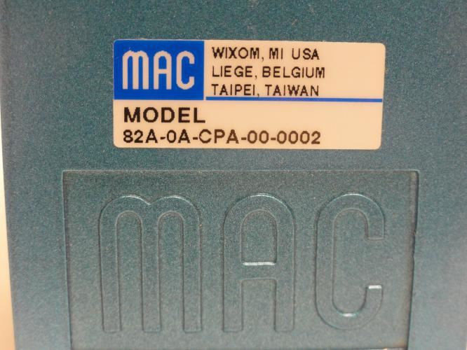 MAC 82A-0A-CPA-00-0002; Solenoid Valve Manifold; 3/8 FNPT