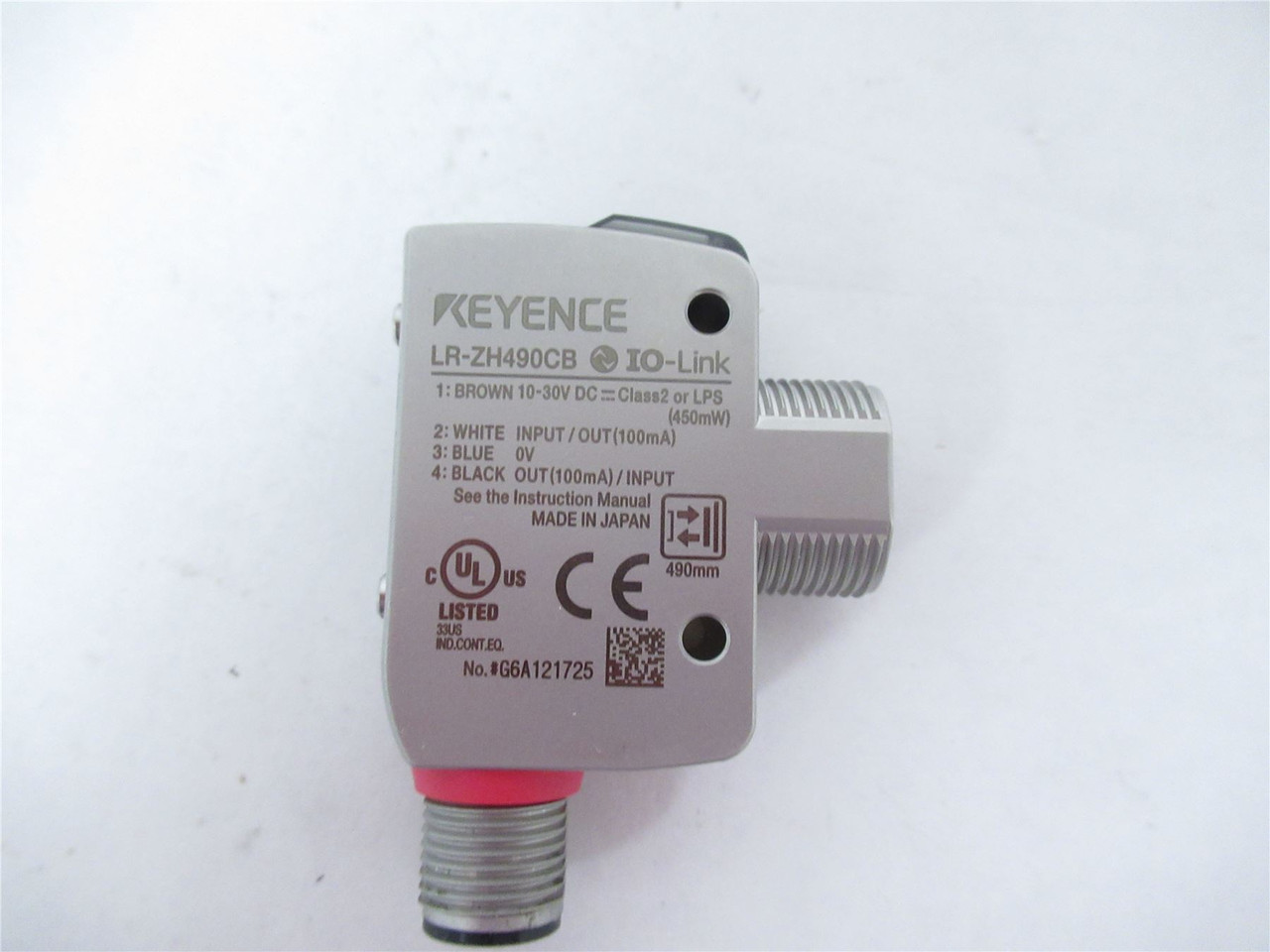 Keyence LR-ZH490CB; Laser Sensor 490 MM Range