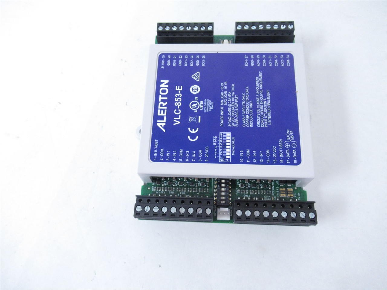 Alerton VLC-853-E; HVAC Control Board 24VDC