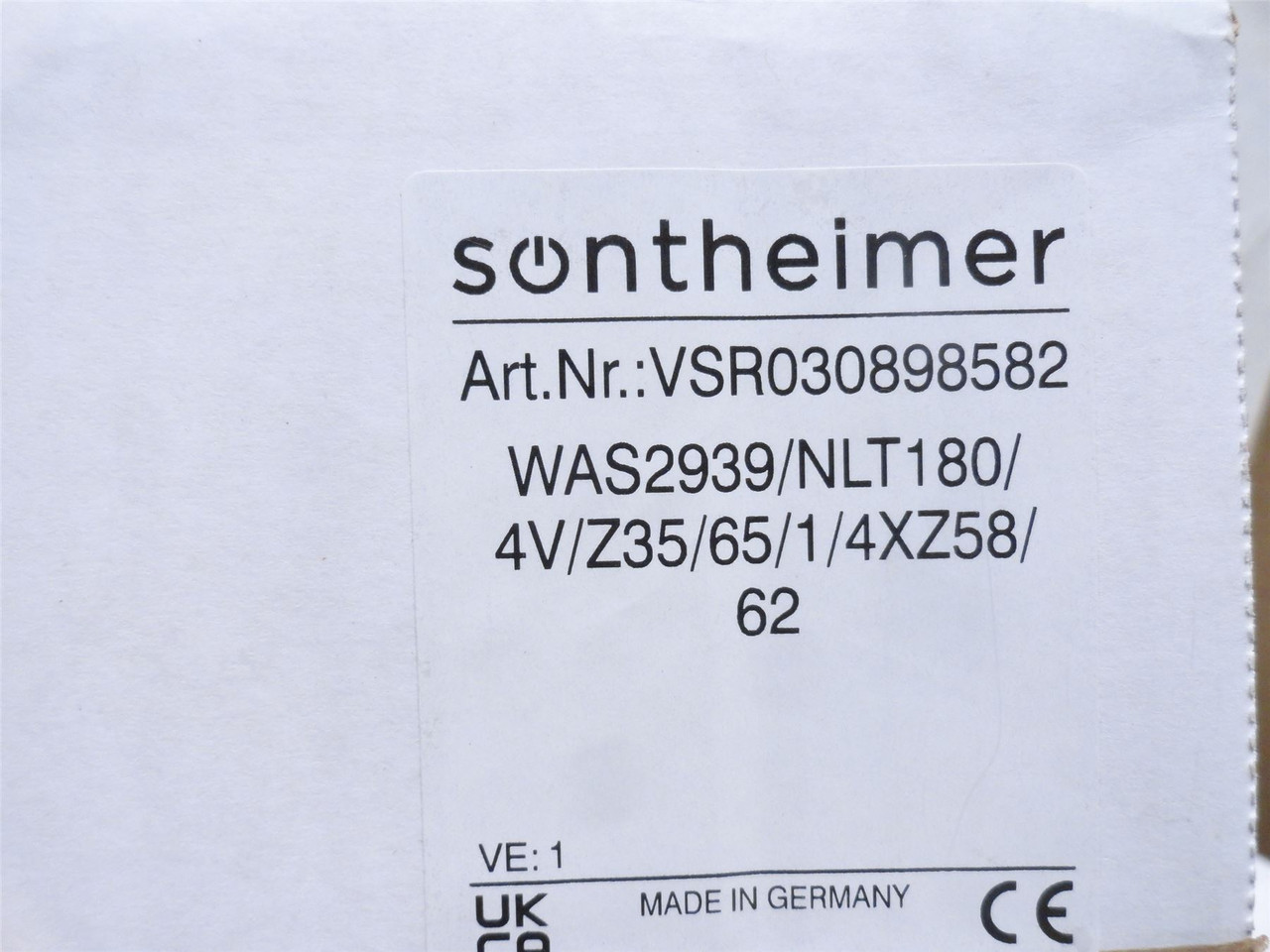 Sontheimer WAS2939/NLT180/4V; Main Switch; 180A; 690VAC; 4p