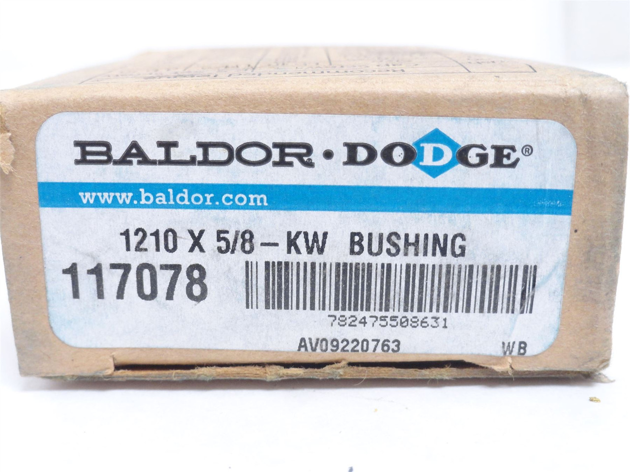 Dodge 1210 X 5/8-KW; Taper Lock Bushing 117078; 5/8"ID