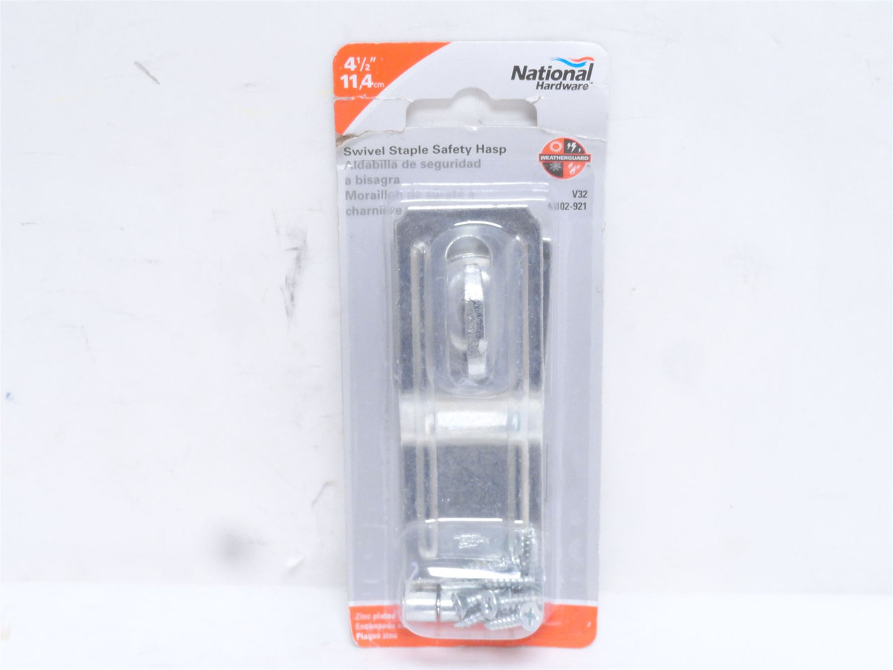 National Hardware N102-921; Swivel Staple Safety Hasp