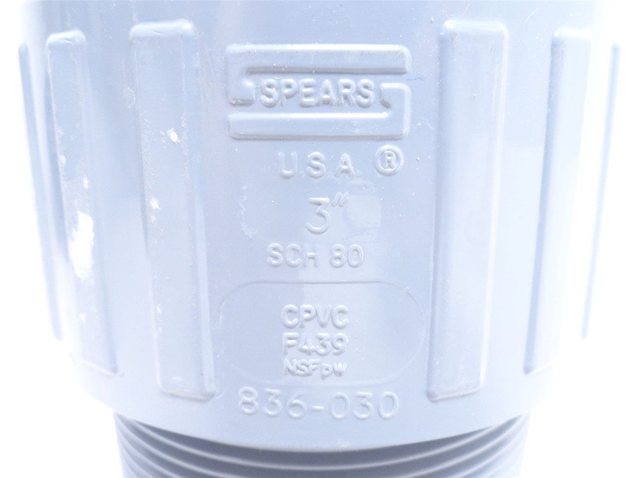Spears 836-030; PVC Adapter; 3" Socket x 3NPT; Sch: 80