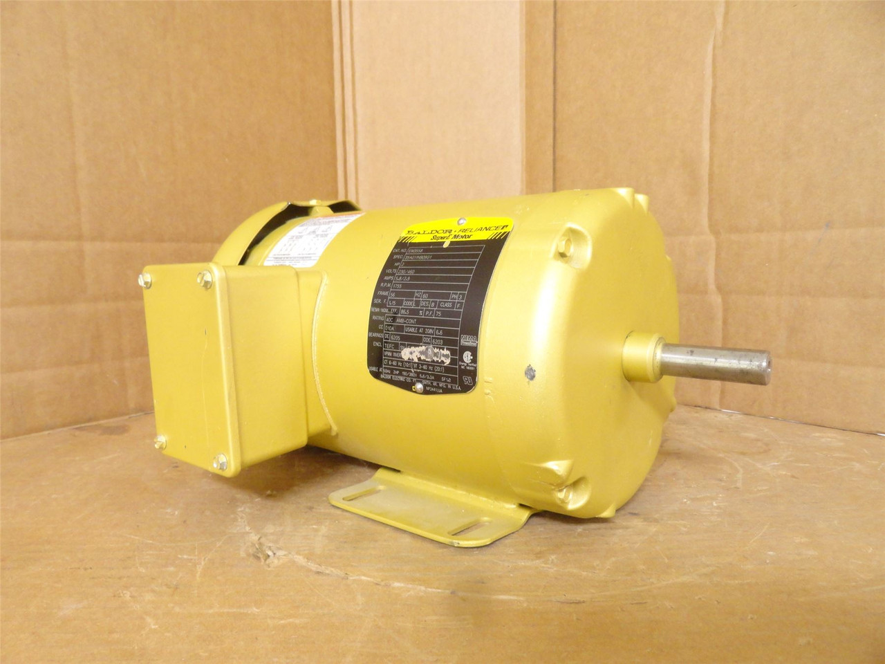 Baldor EM3558; AC Motor 2HP; 208-230/460V; 1755RPM; 3PH