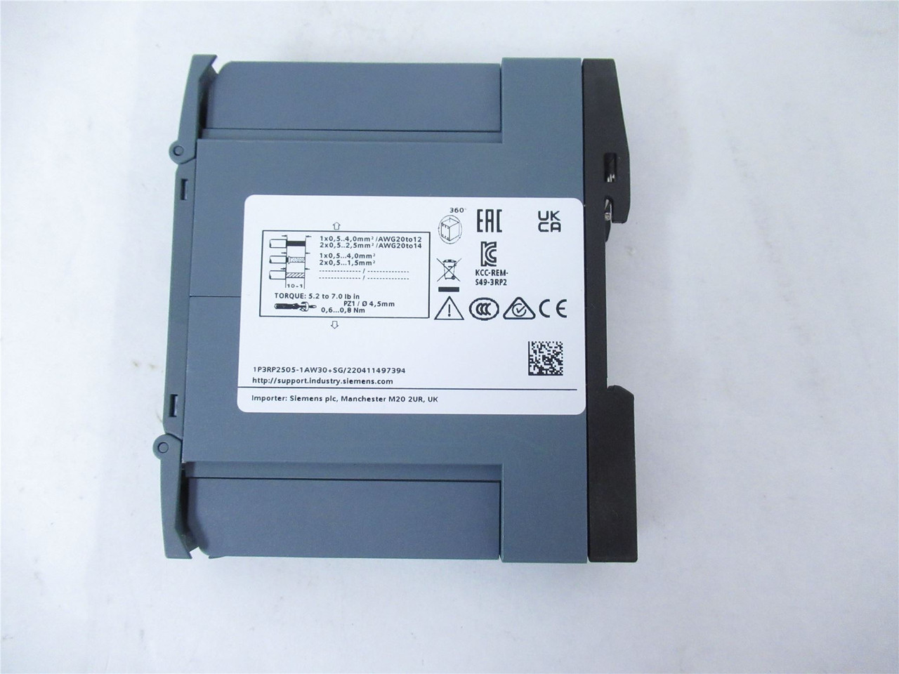 Siemens 3RP2505-1BW30; Time Delay Relay  12-240V; 1.5 A