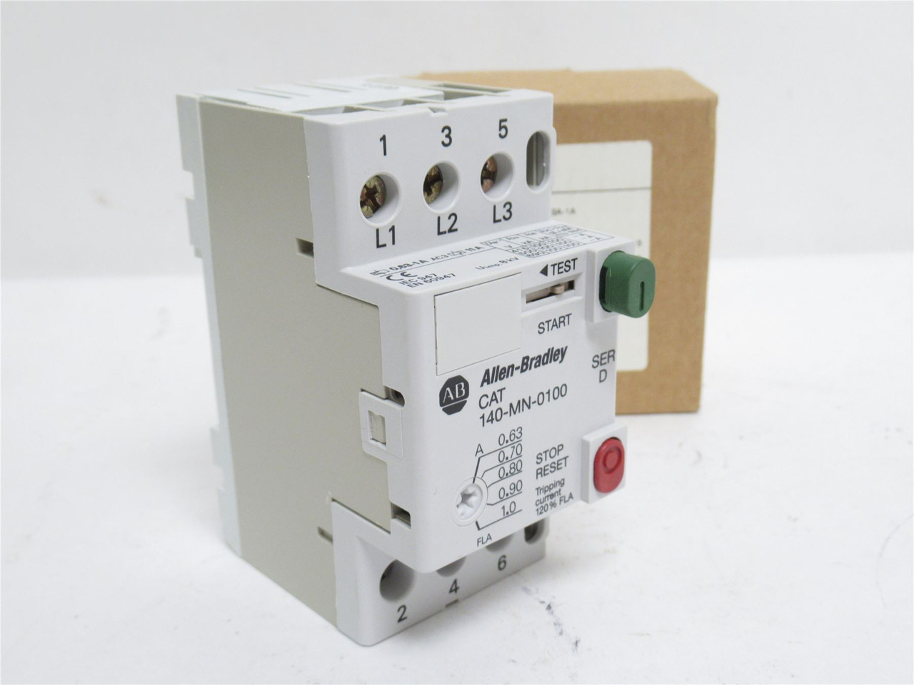 Allen-Bradley 140-MN-0100; Manual Starter; 0.63A-1.0A; 690VAC
