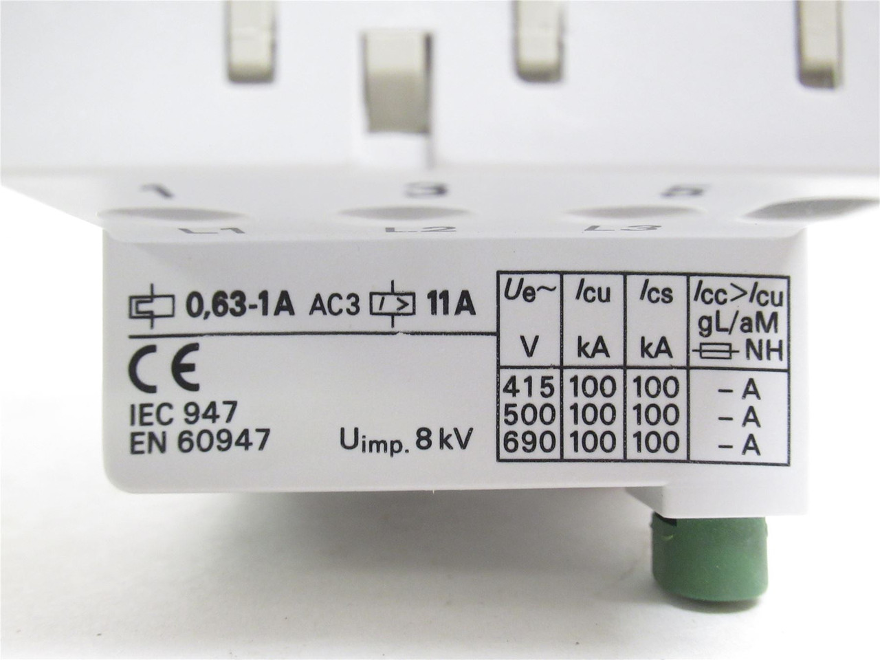 Allen-Bradley 140-MN-0100; Manual Starter; 0.63A-1.0A; 690VAC