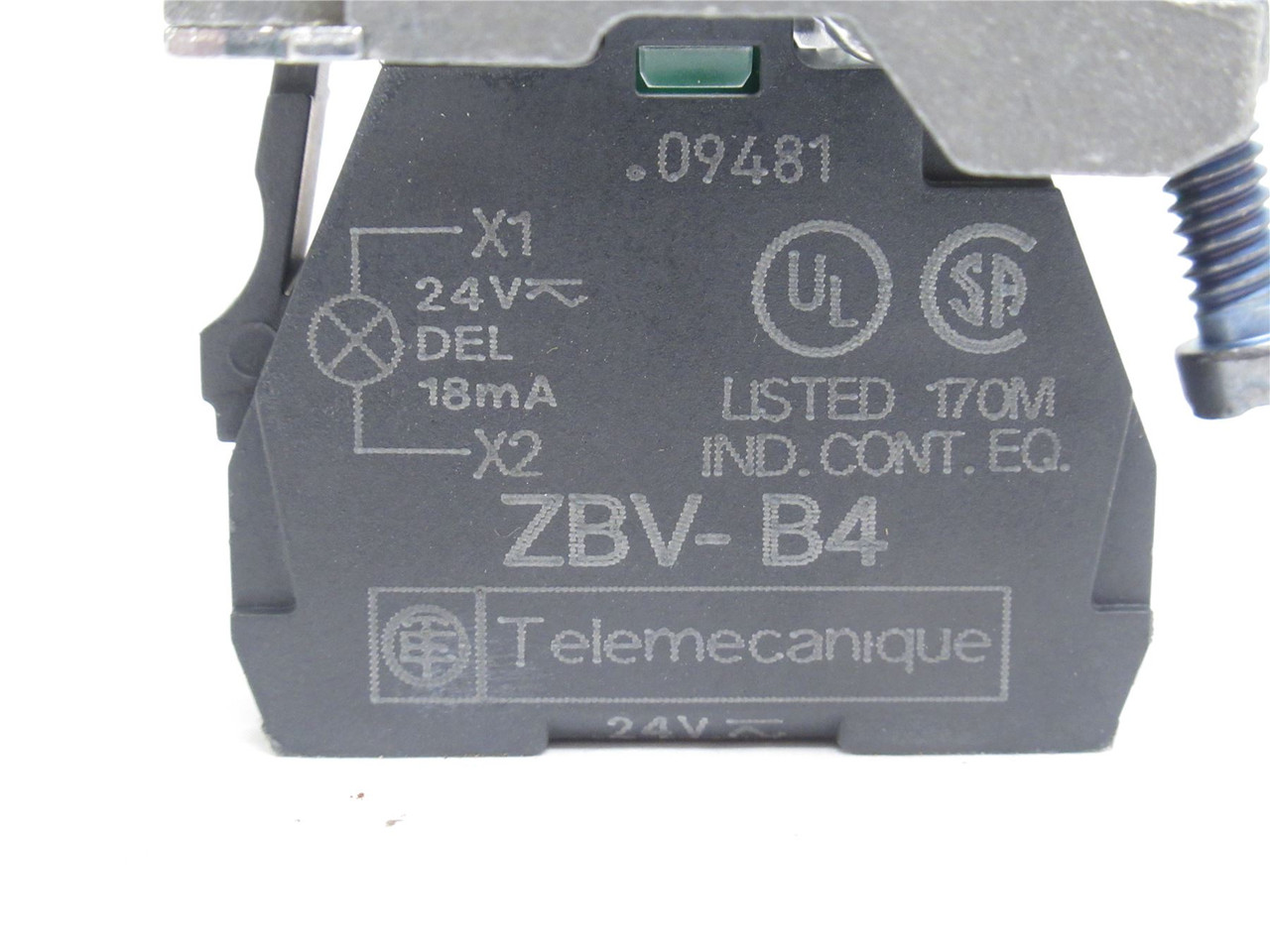 Telemecanique ZBV-B4; Light Module; LED; 24V; 18mA; W/Bracket