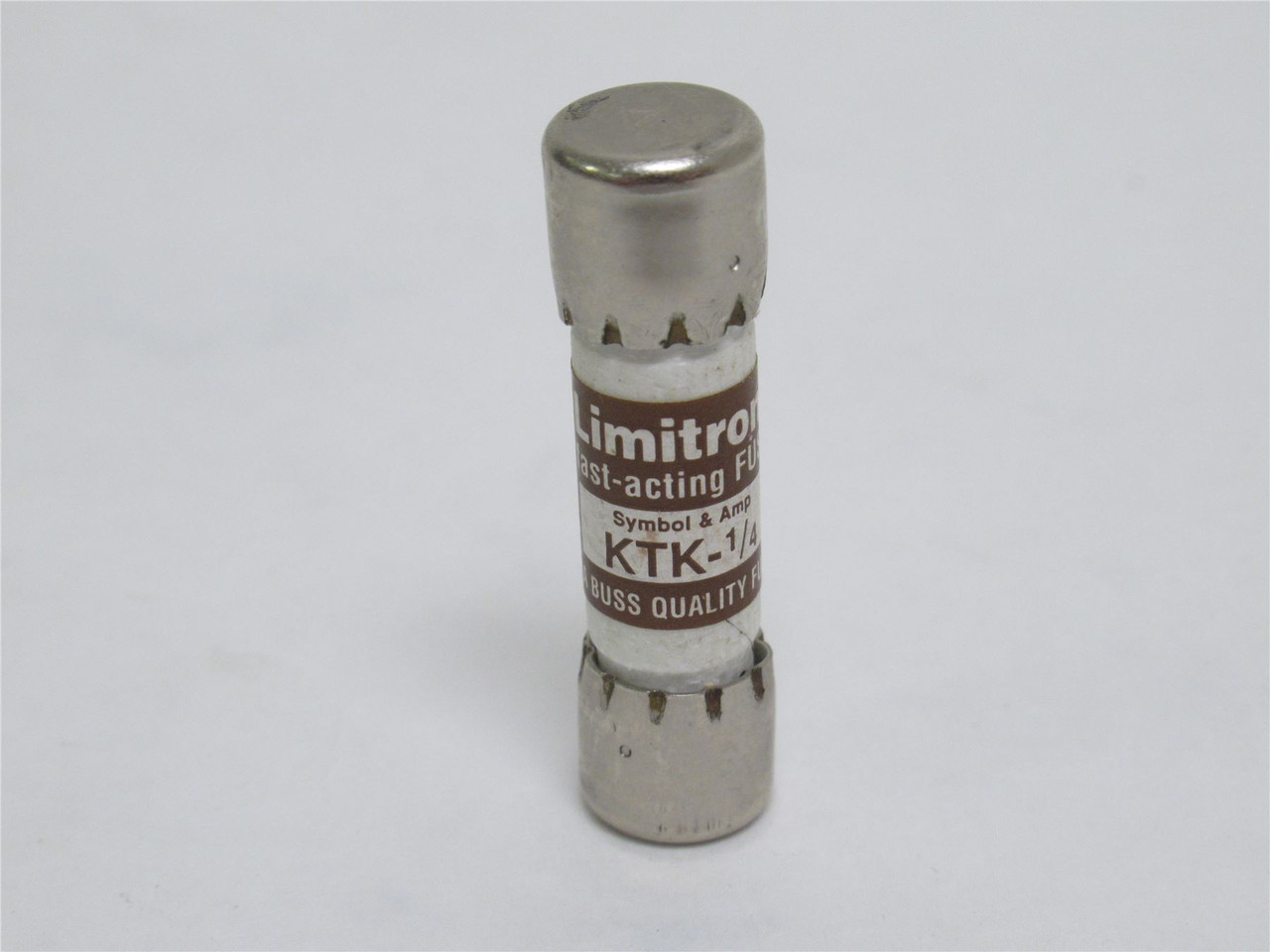 Bussmann KTK-1/4; Fast Acting Midget Fuse; 1/4A; 600VAC