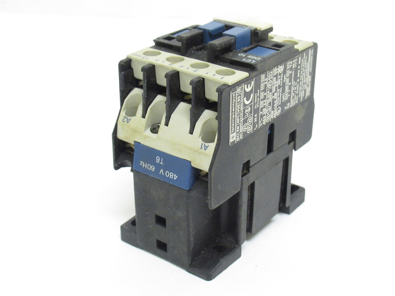 Schneider LC1D0910T6; Contactor 25A; 3P; 600VAC; Coil: 24VAC