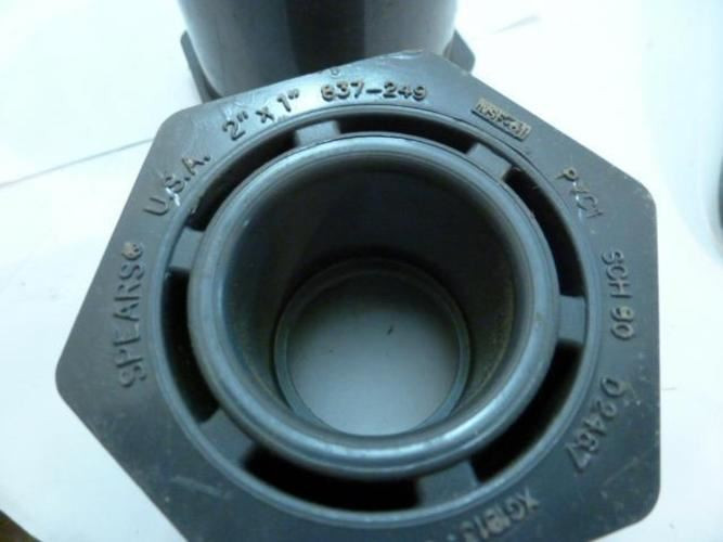 Spears 837-249; PVC Pipe Coupling 2" x 1" SCH80 LOT-2