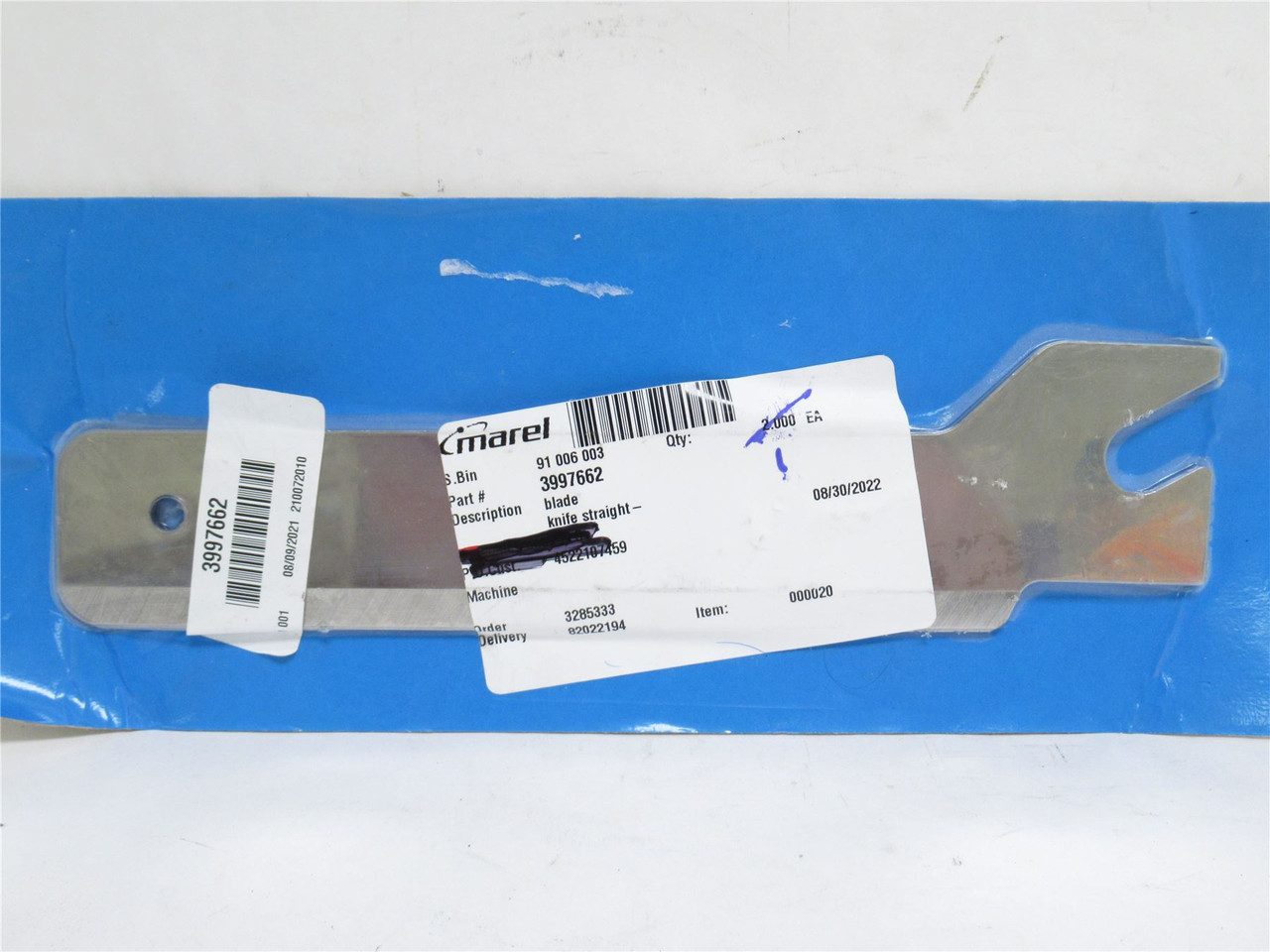 Marel 3997662; Flat Balde KnifeSZ; 14 Auto Deboner