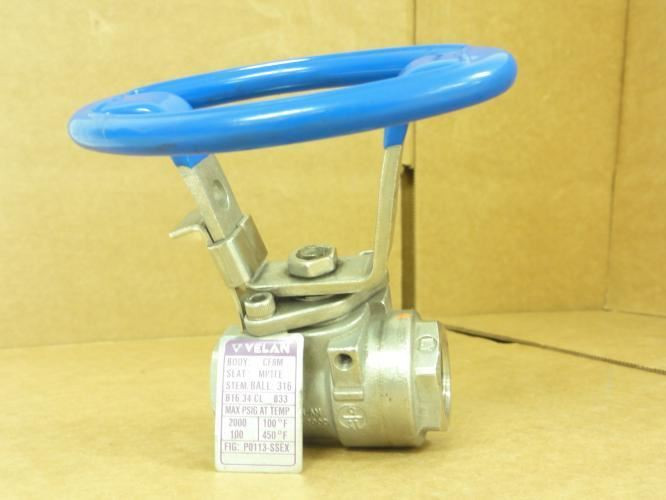Velan P0113-SSEX; Ball Valve; 1/2"NPT; 2000PSI