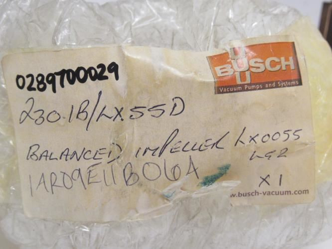 Busch 289700029; Vacuum Pump Impeller 2301B/LX55D; 15 Blade