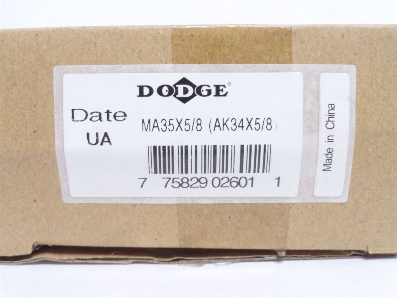 Dodge MA35X5/8; V-Belt Pulley; 1-Gr; 5/8"ID; Belt: 3L; A