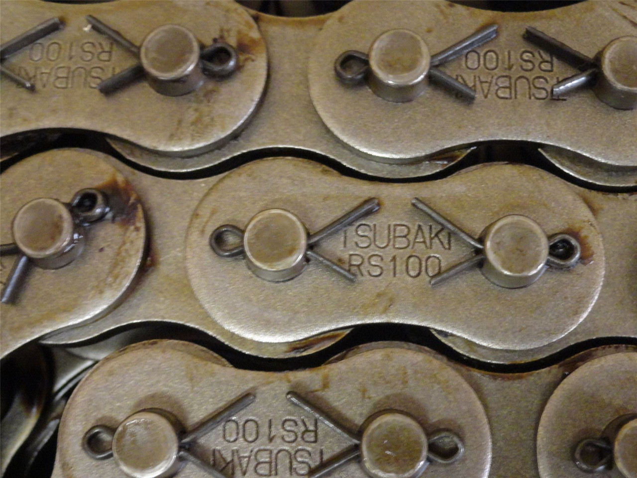 Tsubaki RS100-2-CP-U; Two Strand Roller Chain #100; 10' Long