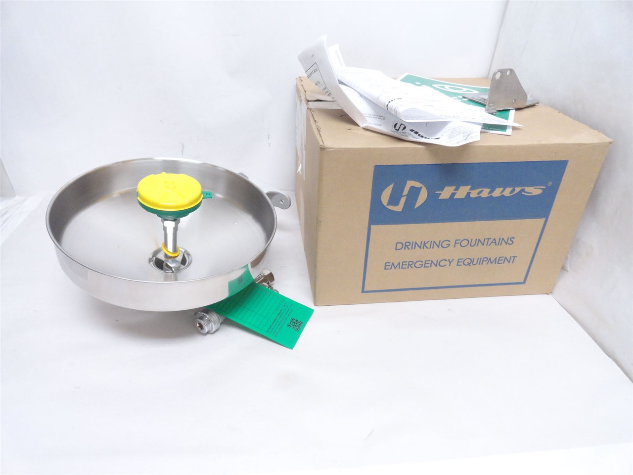 Haws 7360B-7460B; AXION MSR Wall Mount Eye/Face Wash; SS