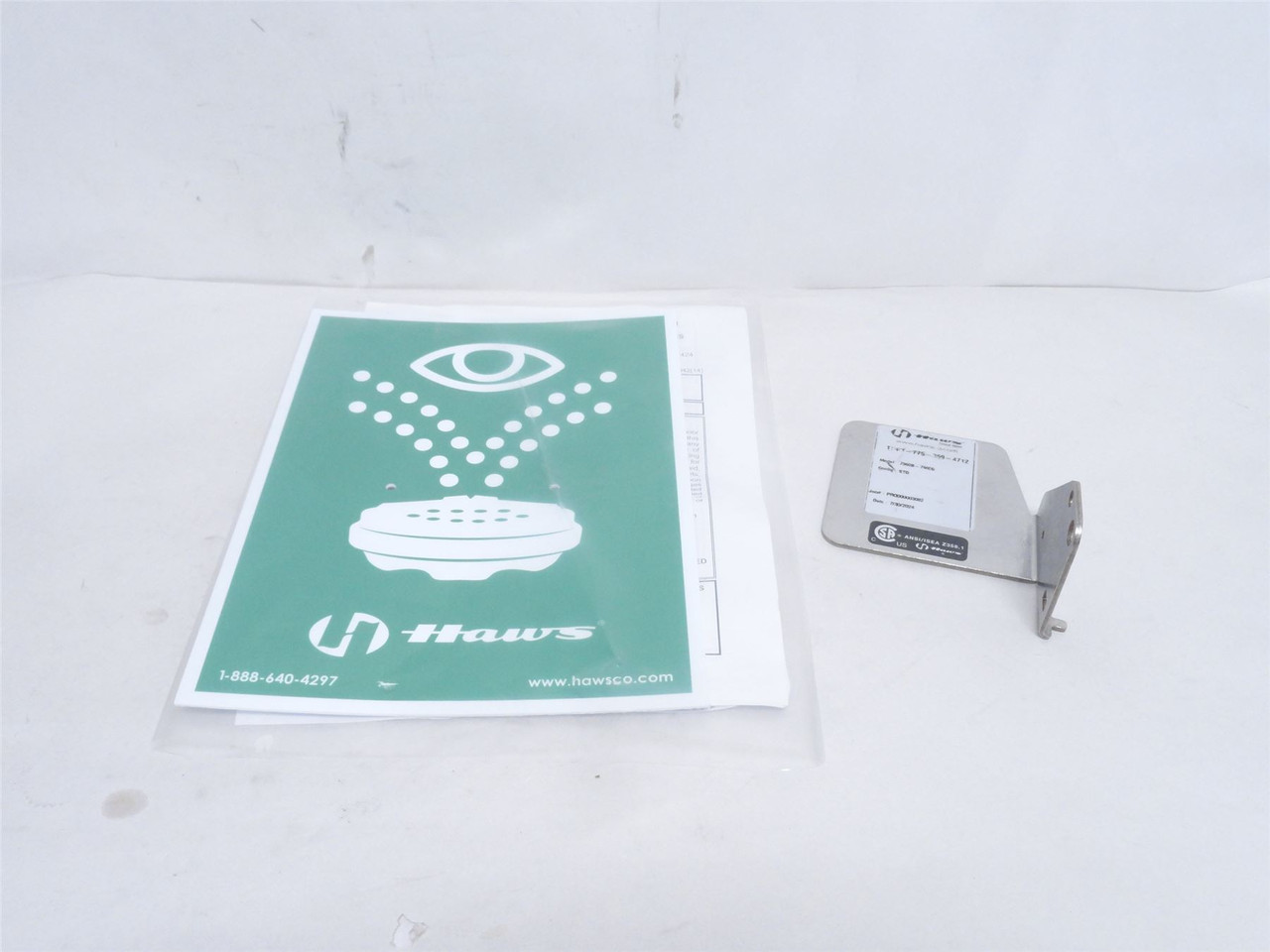 Haws 7360B-7460B; AXION MSR Wall Mount Eye/Face Wash; SS