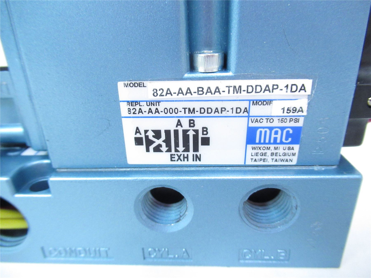 MAC 82A-AA-BAA-TM-DDAP-1DA; SolenoidValve.25"NPTF110-120VAC