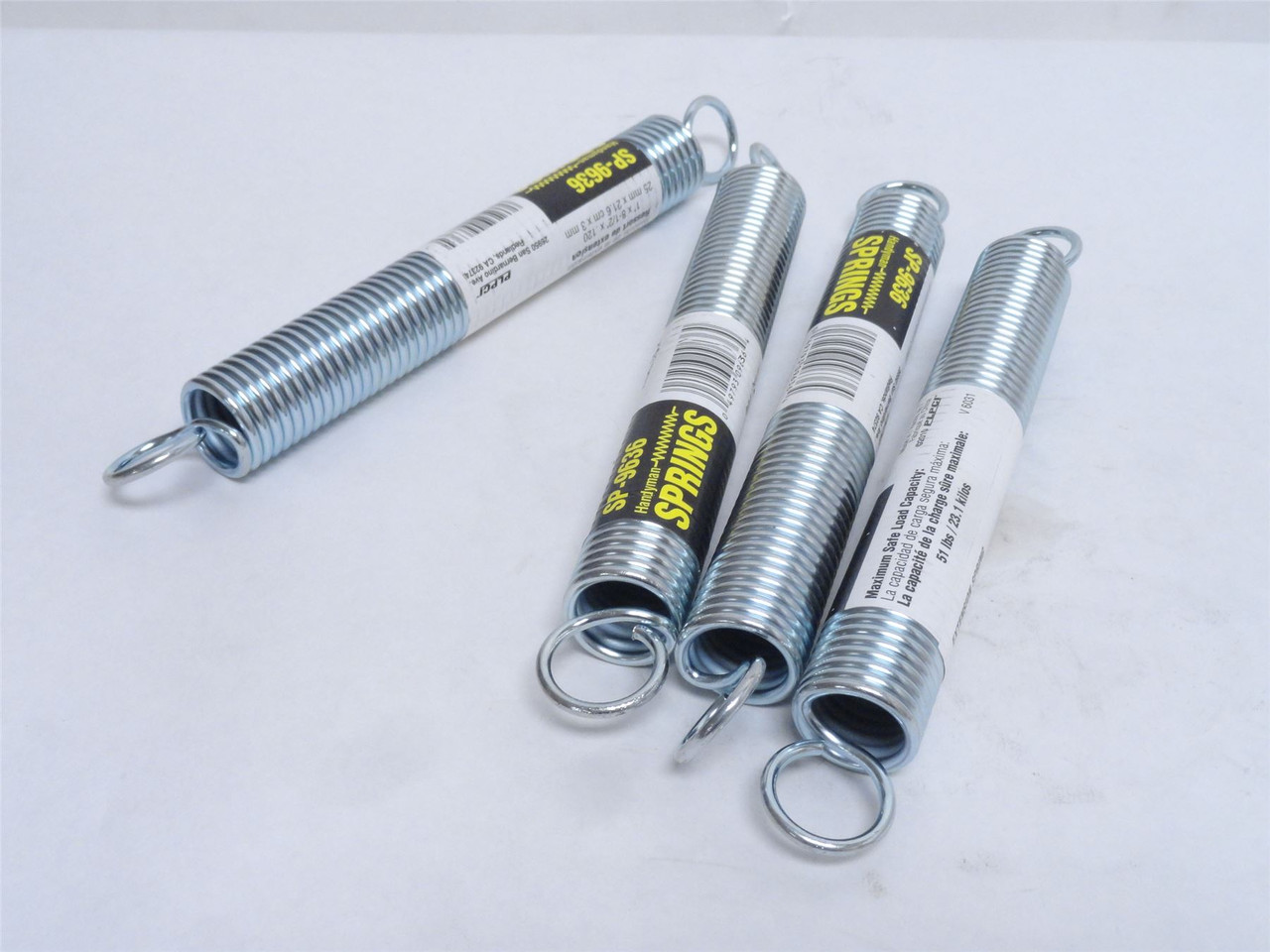 Prime-Line SP-9636; Lot-4 Handyman Springs 8-1/2" Long X 1"OD