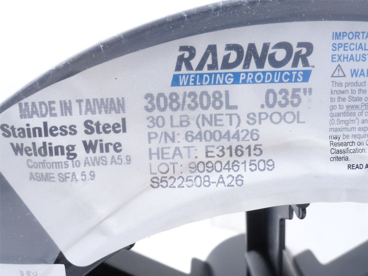 Radnor 64004426; MIG Welding Wire; SS; 308/308L .035"
