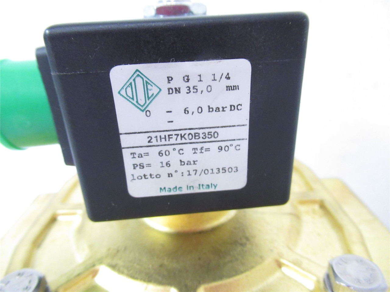 ODE 21HF7K0B350; Solenoid Valve 12W 220-240 VAC 1-1/4" BSP