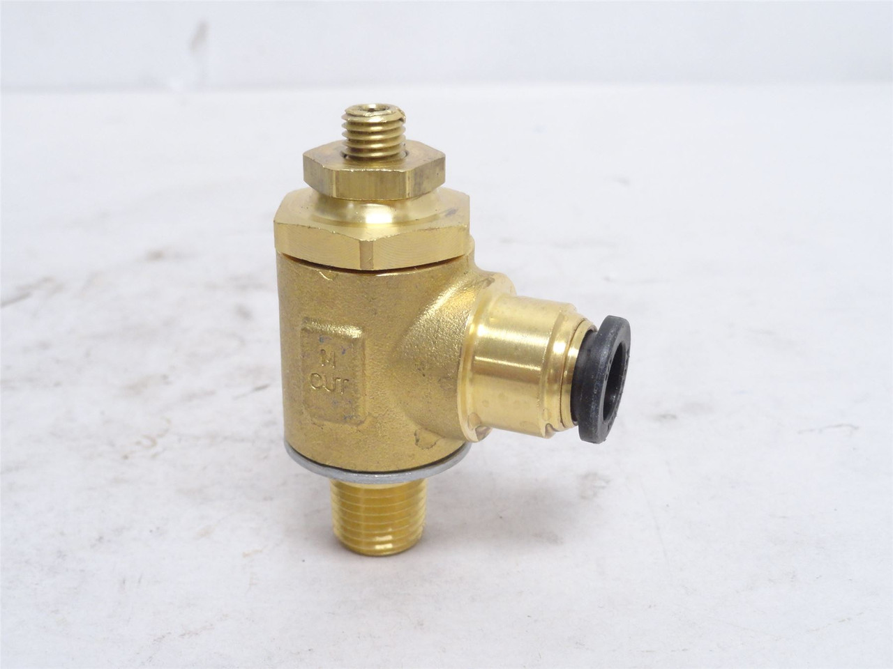 Parker FC703-6-4; Brass Flow Control Valve; 3/8" PTC x 3/8NPT