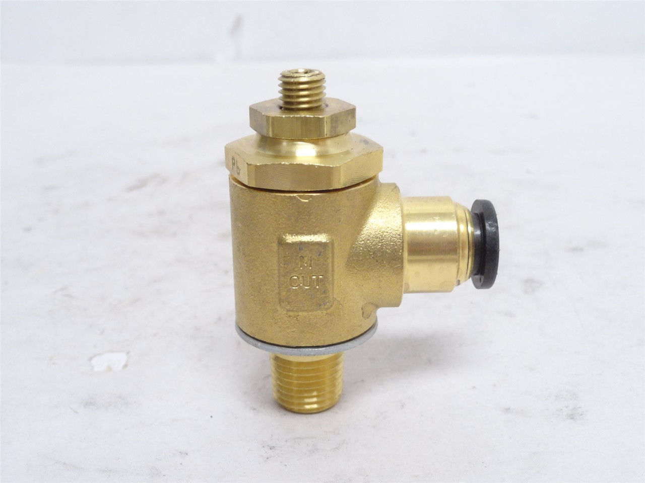 Parker FC703-6-4; Brass Flow Control Valve; 3/8" PTC x 3/8NPT