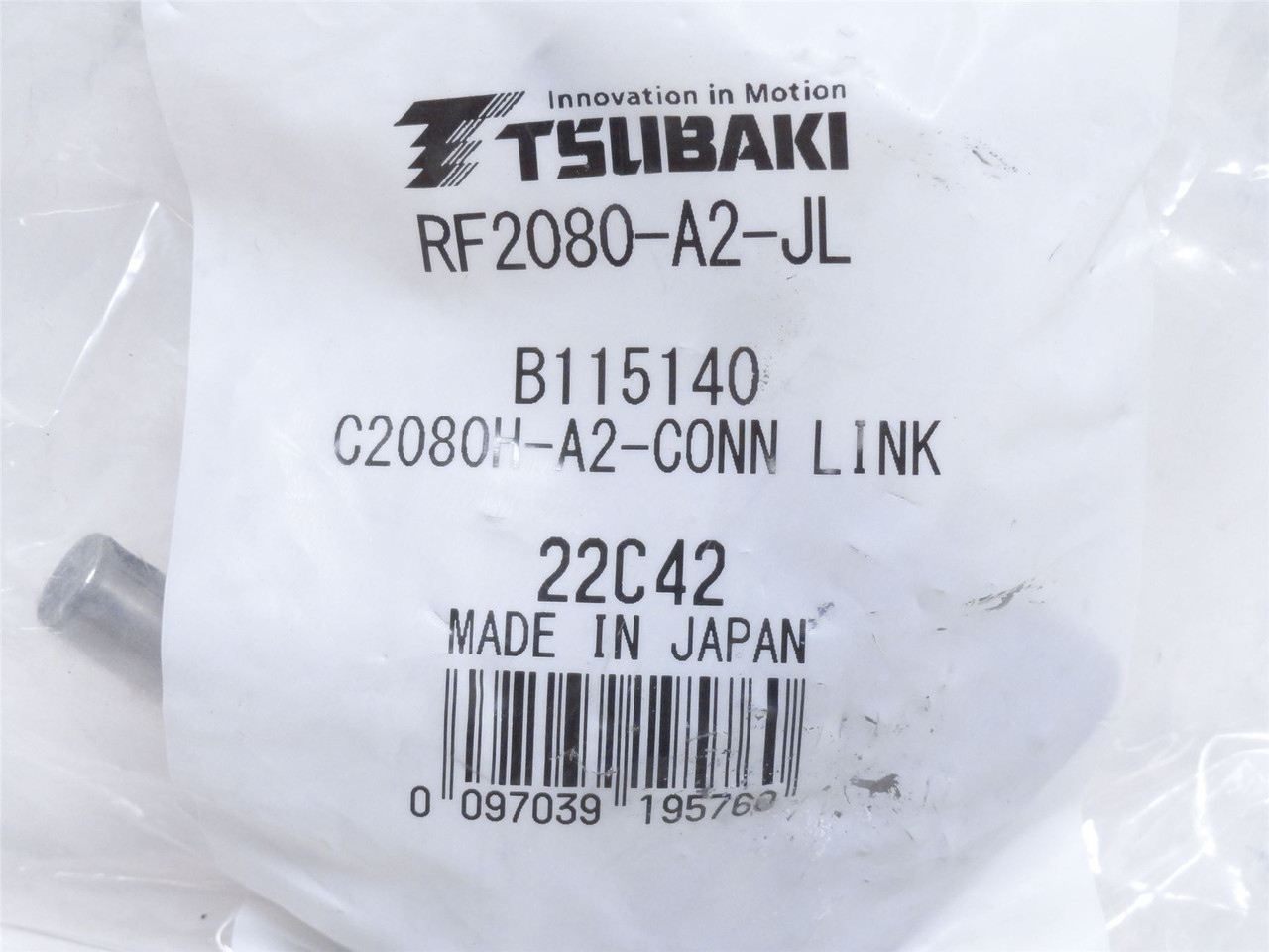 Tsubaki C2080HA2CL; Attachment Connecting Link #2080