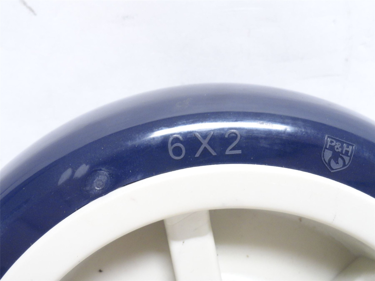P&H Casters WC4062LP; Blue Medium/Heavy Duty Wheel; 6" x 2"