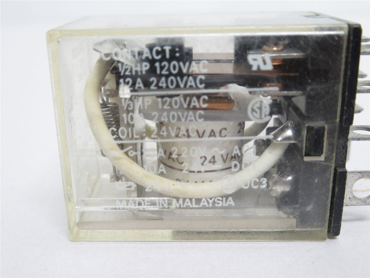 Omron LY2-AC24; Relay; GP; 10A; 120VAC; Coil: 24VAC; DPDT