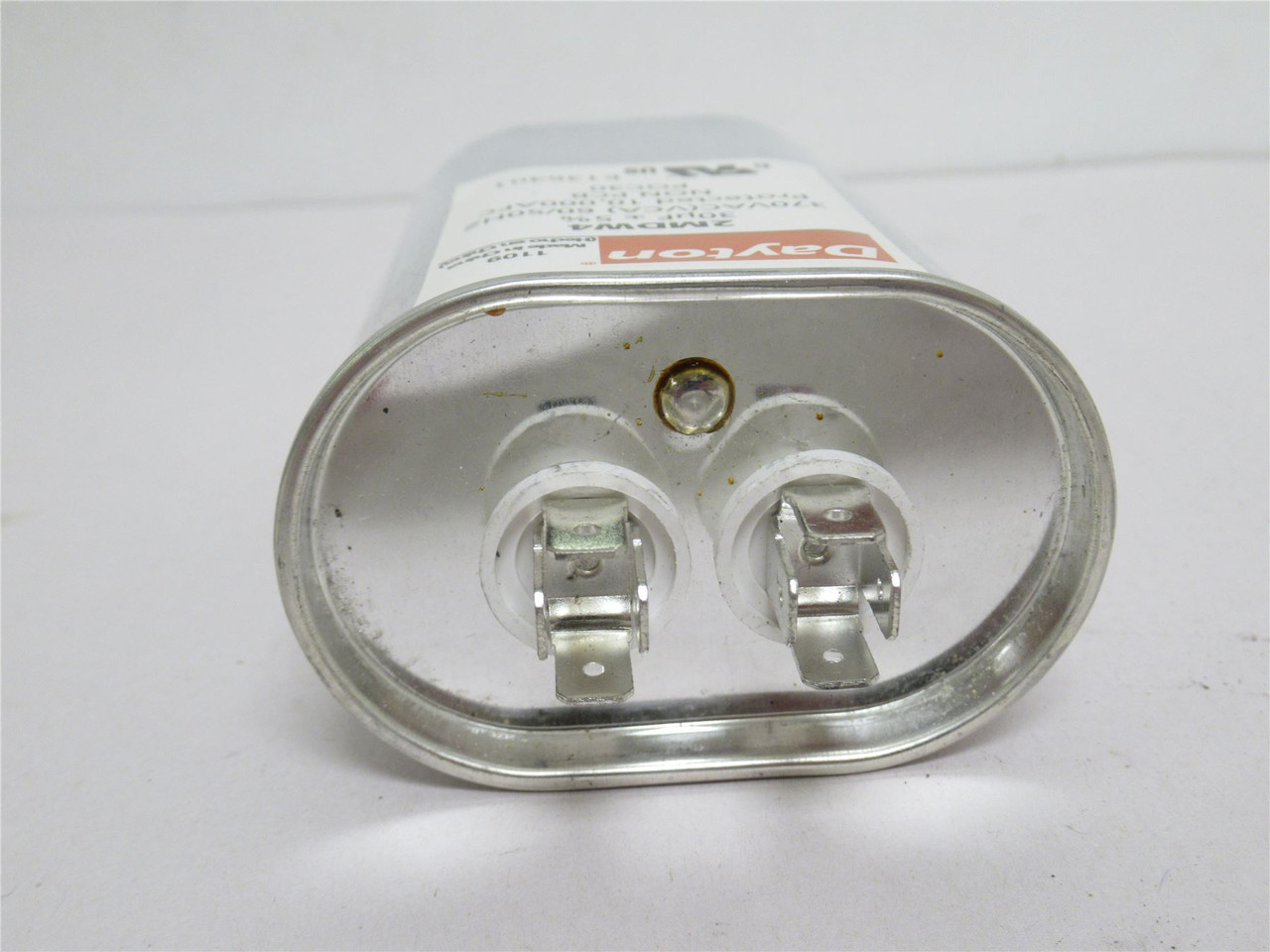 Dayton 2MDW4; Run Capacitor; 30 MFD; 370 VAC; Oval