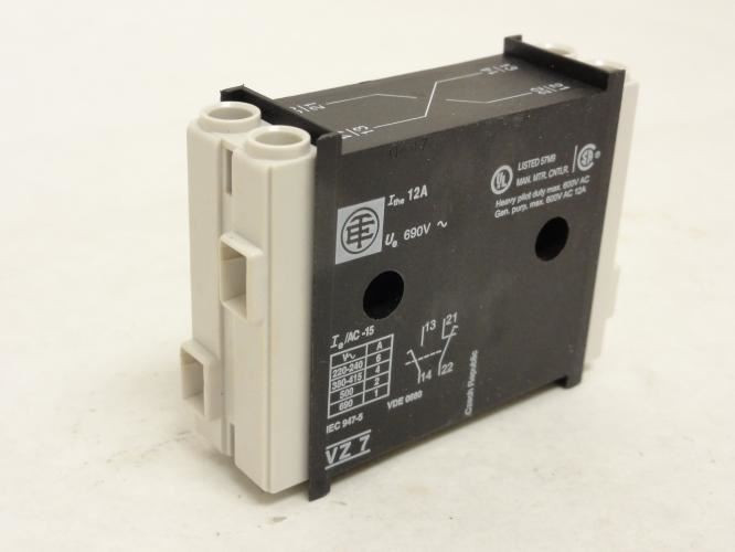Telemecanique VZ7; Aux Contact Block 12A 230V 1-NO; 1-NC