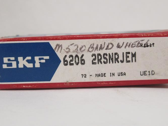 SKF 6206 2RSNRJEM; Ball Bearing; 30mmID x 62mmOD x 16mm Wide