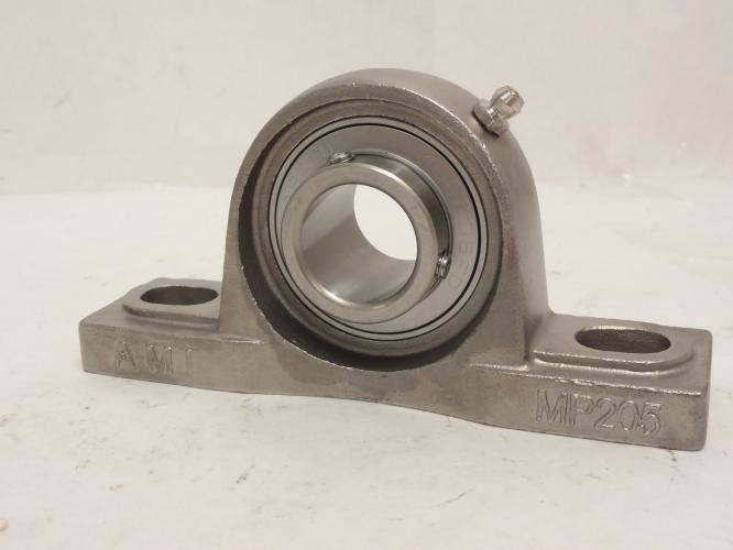 AMI MUCP205; Pillow Block Bearing; SS; 25mm ID; 2-Bolt