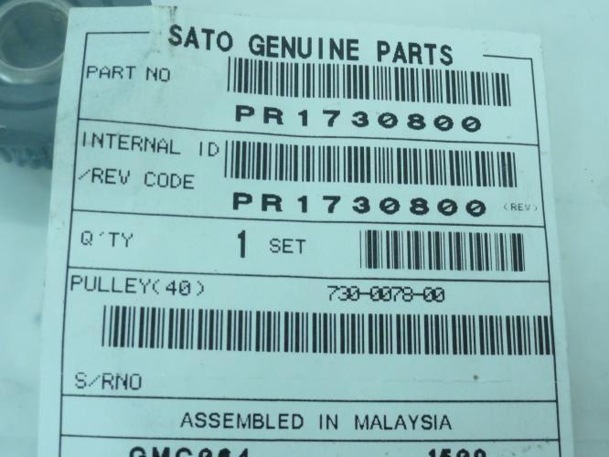 Sato PR1730800; Lot-2 Pulleys