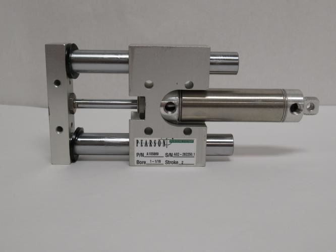 Pearson A105869; Linear Slide Air Cylinder 1-1/16"ID x 2" Stk