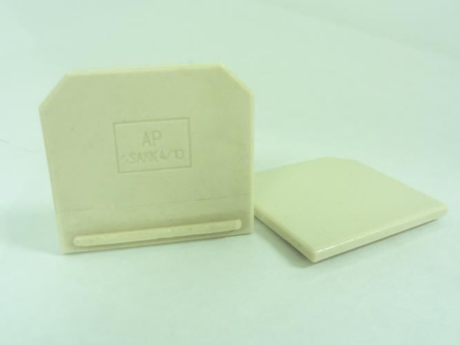 Weidmuller AP SAKK4/10; Lot-2 Ceramic Terminal Block End Plate
