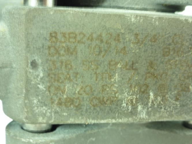 Apollo 83B24424; Ball Valve 3-Piece; 3/4" Socket Weld