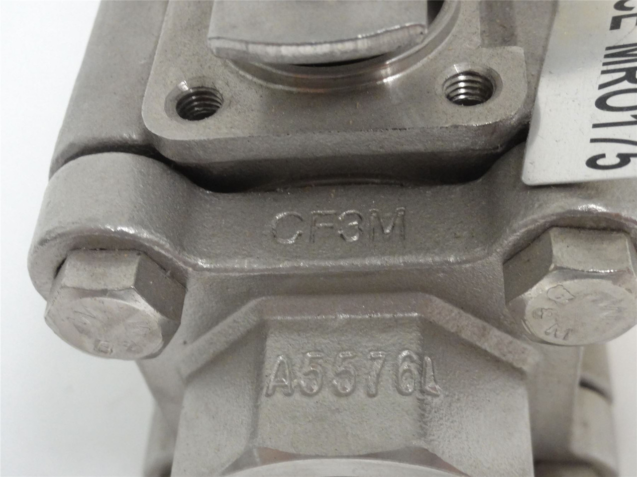 Warren CF8M-3/4; Ball Valve; 3-Piece; 3/4" Weld & Threaded; SS