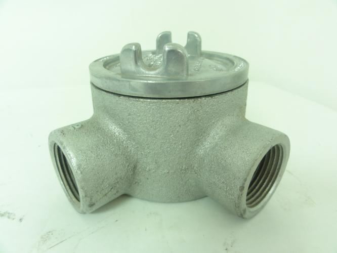 Crouse-Hinds GUAL36; Conduit Outlet Box 1"; 2 Threaded Hubs